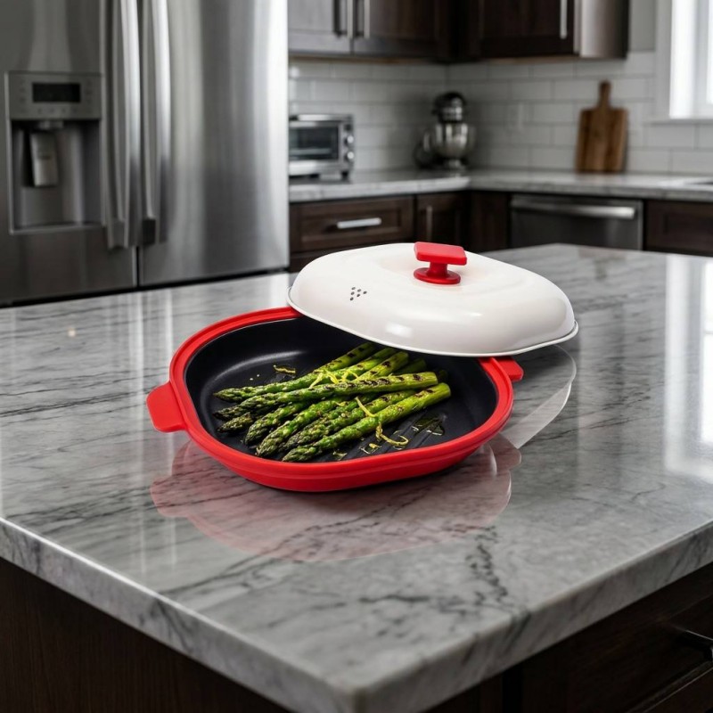 Horno microondas Parrilla multifuncional para filetes y verduras